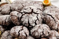 Chocolate Peanut Butter Crinkle Cookies