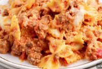 Farfalle Lasagna Bake