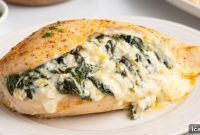 Spinach and Cheese Stuffed Chicken