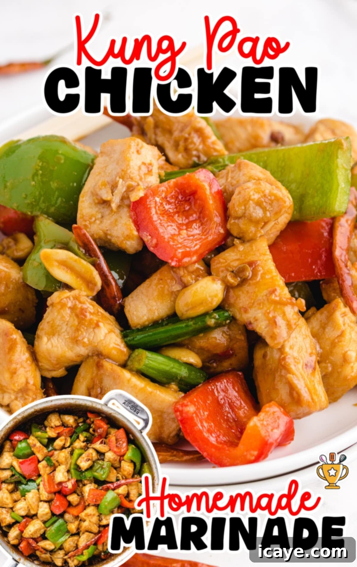 Sichuan Chili Peanut Chicken 2 Kung Pao Chicken on a plate